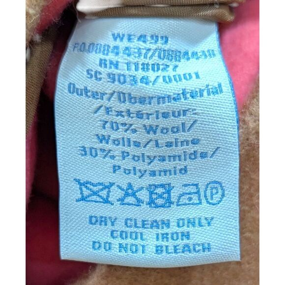 Boden Ella Wool Felted Swing Snap Button Coat in Camel Women's 6 - Picture 6 of 6